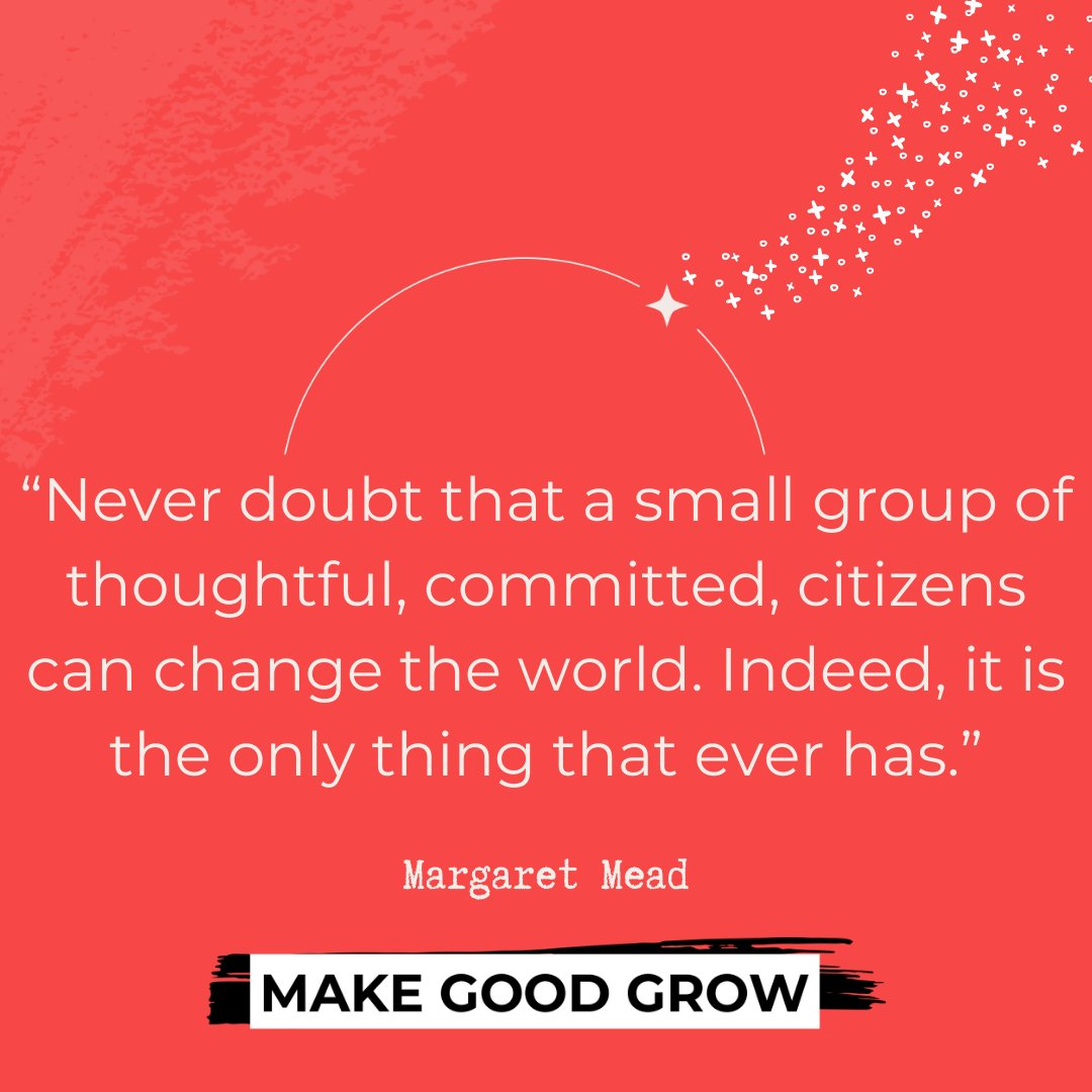 makegoodgrow's tweet photo. Isn't this the truth? Tag and celebrate those groups - however big or small - that are changing the world for the better.
#makegoodgrow
https://t.co/YHUwyWiYp1 https://t.co/b95uQK4zuo
