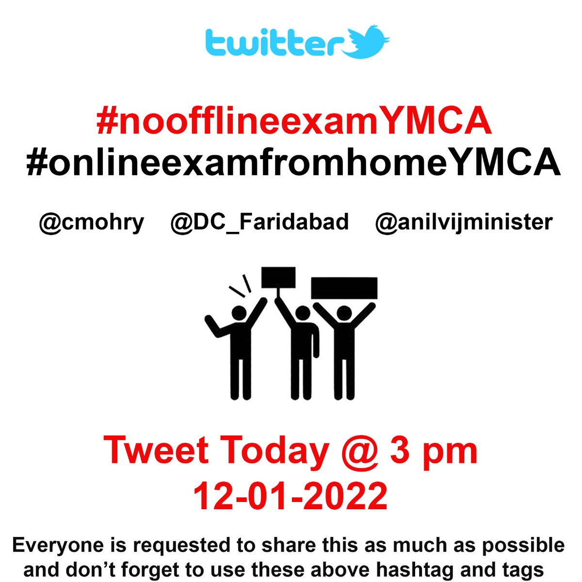 SumitKa51565657's tweet photo. #onlineexamfromhomeYMCA 
@anilvijminister @cmohry @JCBoseUST @chkanwarpal https://t.co/GT19FA6APn