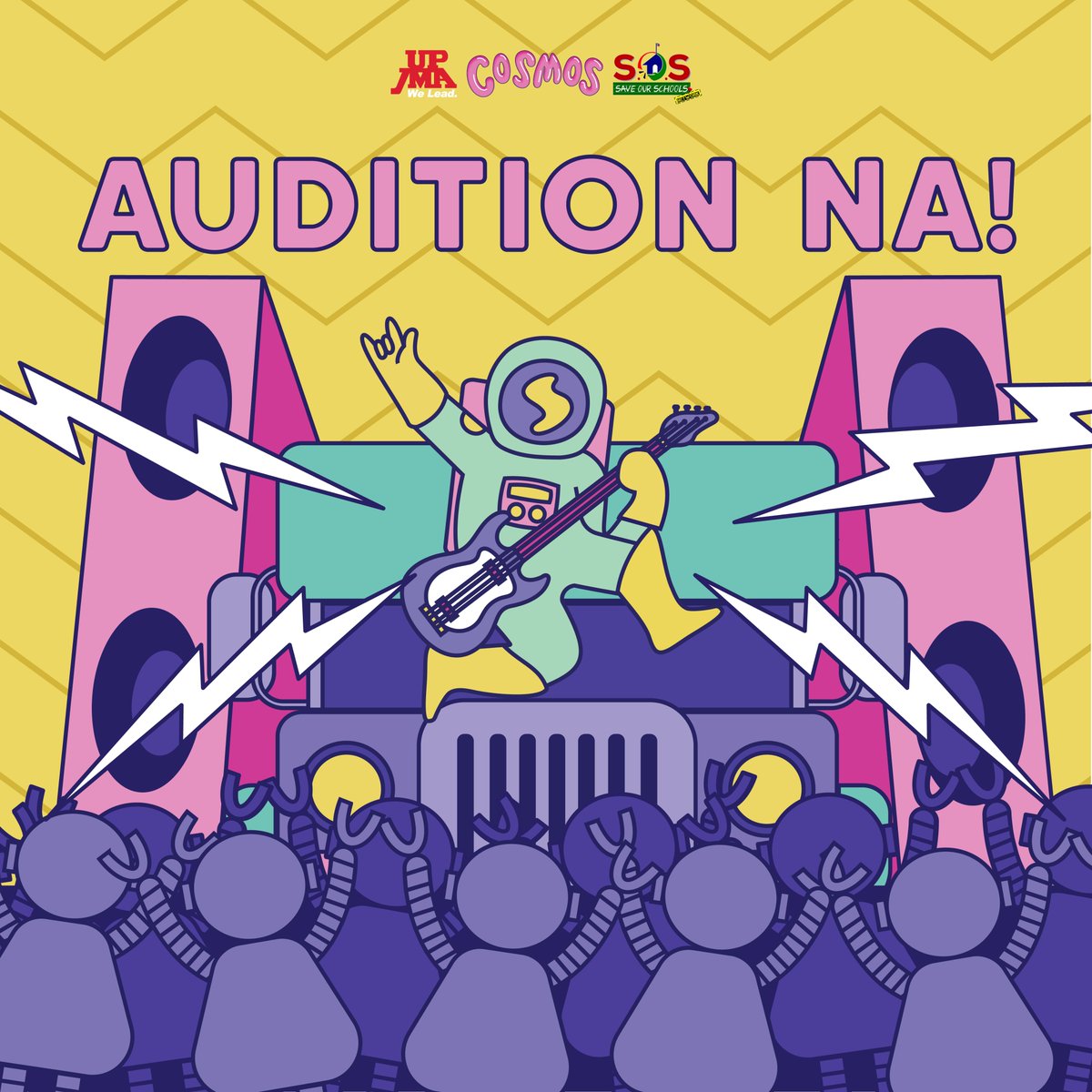 In 2022, magiging Cosmos performer ka! 🤯

Audition to claim it, earthlings! 😆 Dali, hanggang January 14, 2022 lang toh! 🖖

See full mechanics here! bit.ly/CosmicClashMec…

#CosmicClash2022 #GetCosmic #MissionCosmos #MapagpalayangEdukasyon