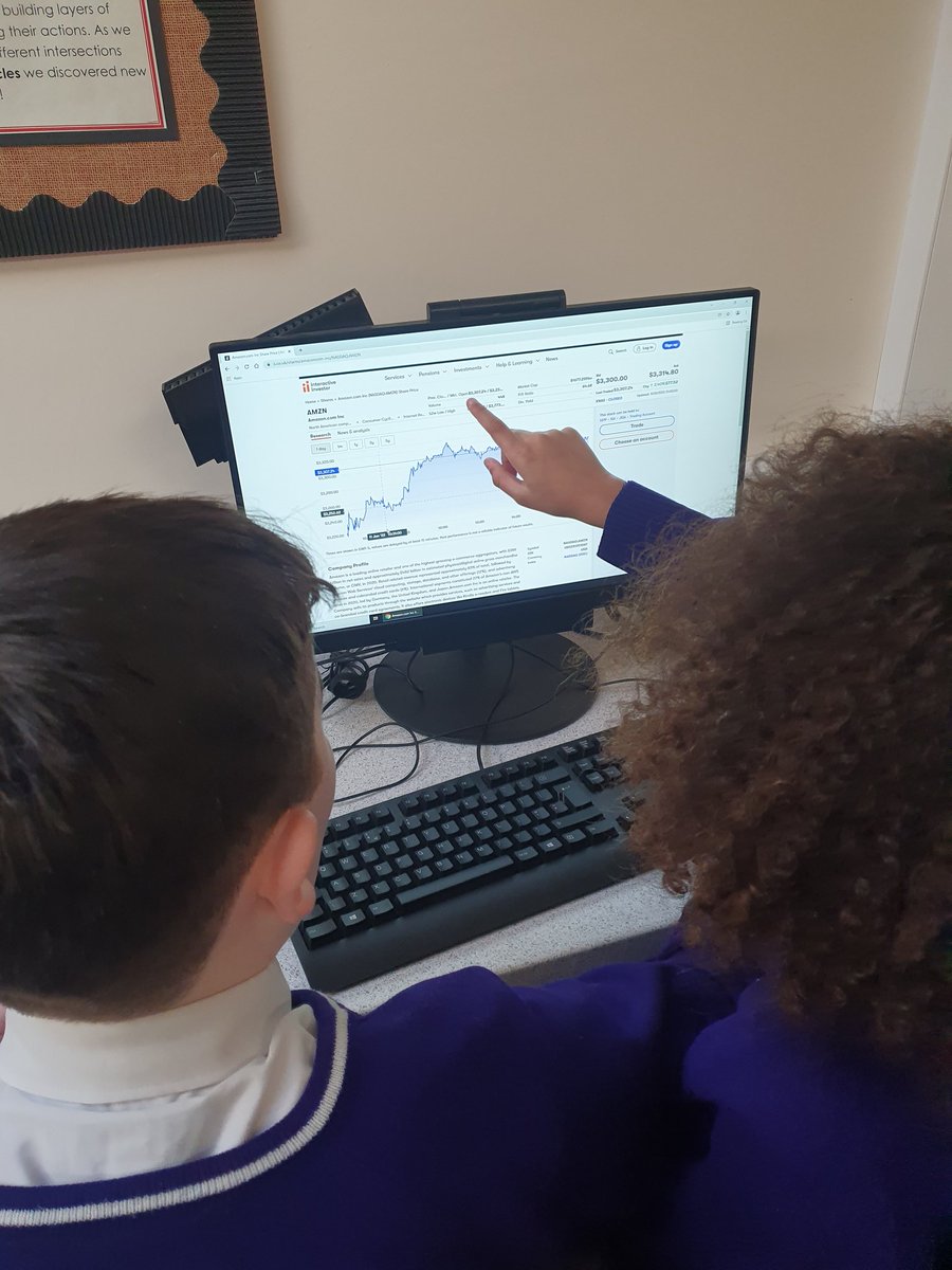 TheTrinityL5's tweet photo. Learning about stocks and shares in year 6. #trinitycomputing https://t.co/f0yIIeMmT6