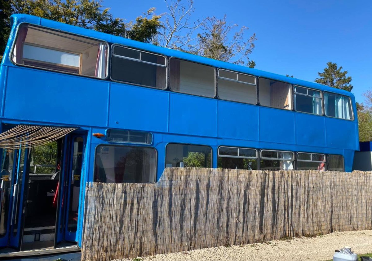 pigeondoor's tweet photo. Betsy glamping bus in Shropshire #glamping #dogfriendly #Shropshire #staycation https://t.co/Ju4oAUyXQ5