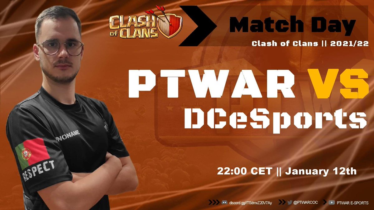 ptwar_coc's tweet photo. ⚔ Game Day ⚔

No room for easy matches! 🔥

🏆 #ConstructCup
🆚️ DCeSports
⏰ 22h CET

Good luck boys 🇵🇹 https://t.co/uBiUO2EH2Z