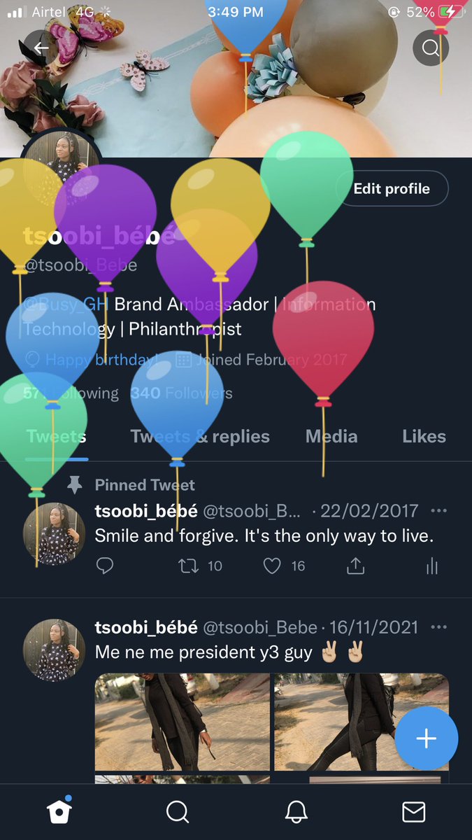 tsoobi_Bebe's tweet photo. Twitter gifted me with balloons 
Happy birthday to me https://t.co/9KwuJccqfN