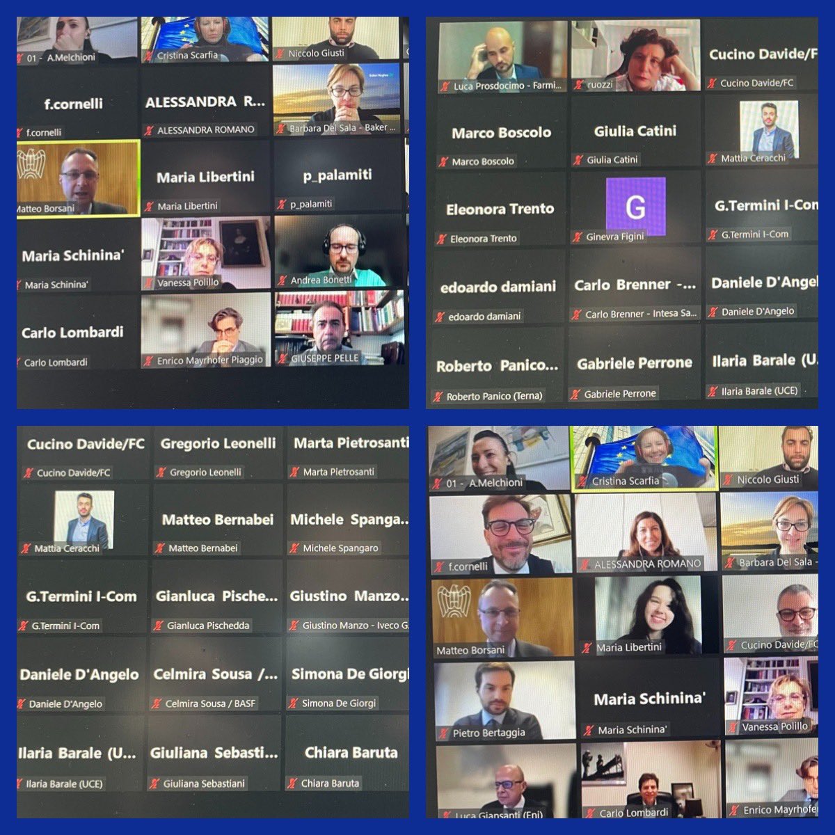 🗓12 gen | Anche il Sistema di <a href="/Confindustria/">Confindustria</a> a #Bruxelles ricorda e onora #DavidSassoli <a href="/EP_President/">Roberta Metsola</a> <a href="/DavidSassoli/">David Sassoli</a> con un minuto di silenzio, durante la riunione di coordinamento con rappresentanti istituzionali, associazioni e società di consulenza.
Il Sistema 🇮🇹 in 🇪🇺c’è!