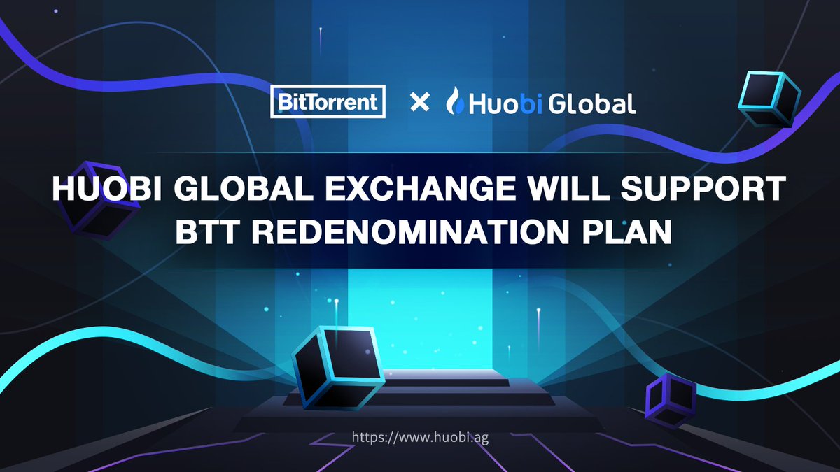📢#BTT redenomination plan will soon be supported by <a href="/HuobiGlobal/">火币HTX</a>!
 
🧐Read more here: huobi.ag/support/en-us/…

#BTTC #BitTorrentchain #BitTorrent