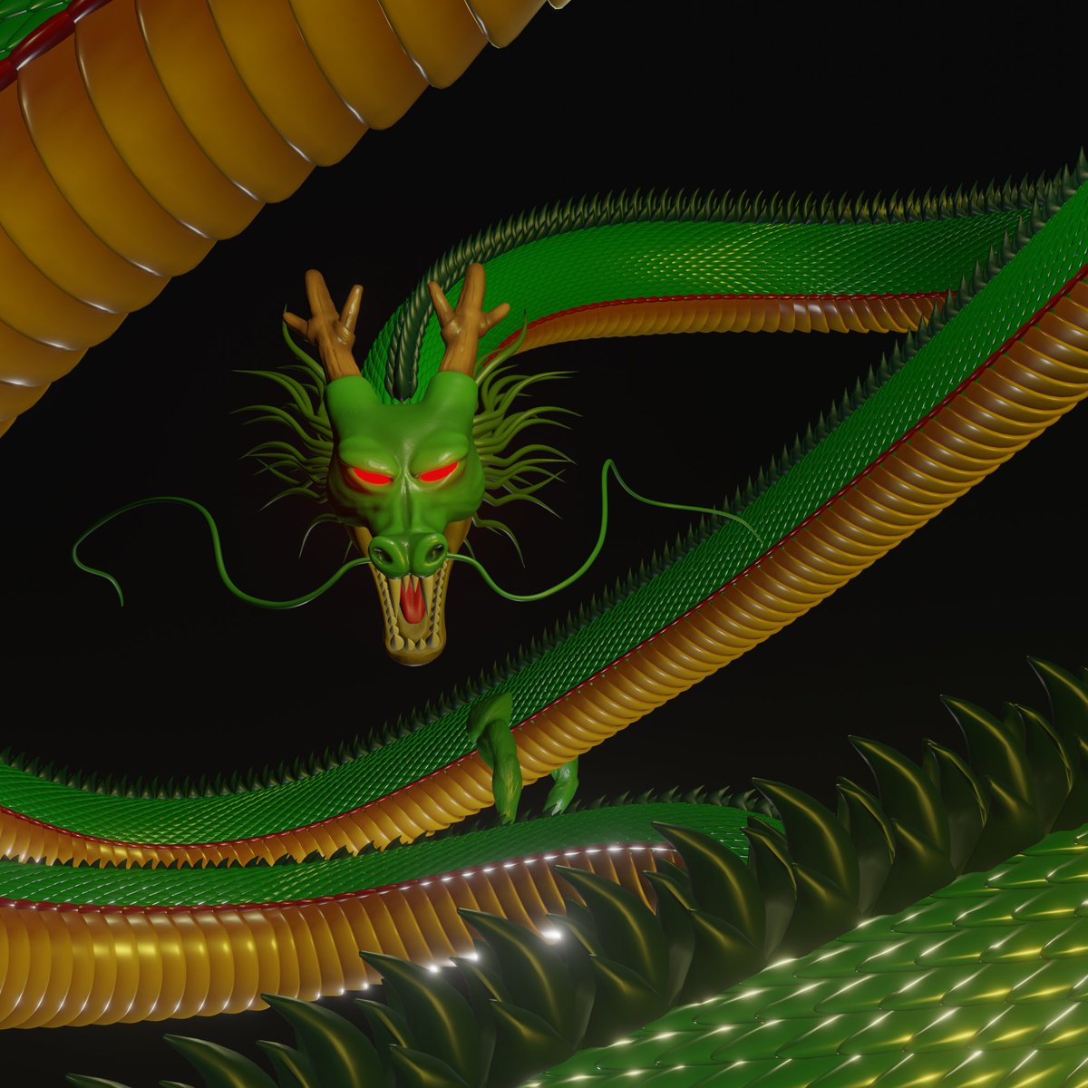 ando12_ea's tweet photo. 3D Shenlong
#DragonBall #3dmodeling #Blender3d #artph https://t.co/FJU7gOOREy