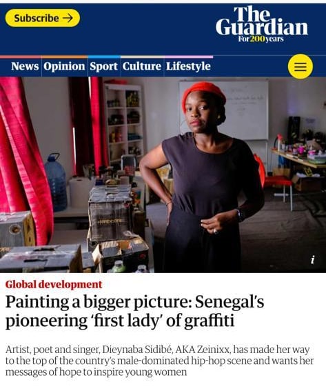 À la UNE de "THE GUARDIAN"  <a href="/guardian/">The Guardian</a> merci beaucoup <a href="/Portiacrowe/">Portia Crowe</a>  pour l'article. 

theguardian.com/global-develop…

#lfdm #zen #zeinixx #Africulturban #Firstlady #Graffiti #coffee #coffeeaddict