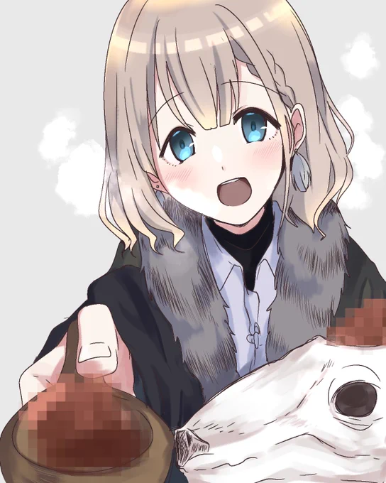 「プロデューサーさんも食べるっす!」チタタプしてそうな冬服あさひ #芹沢あさひ 