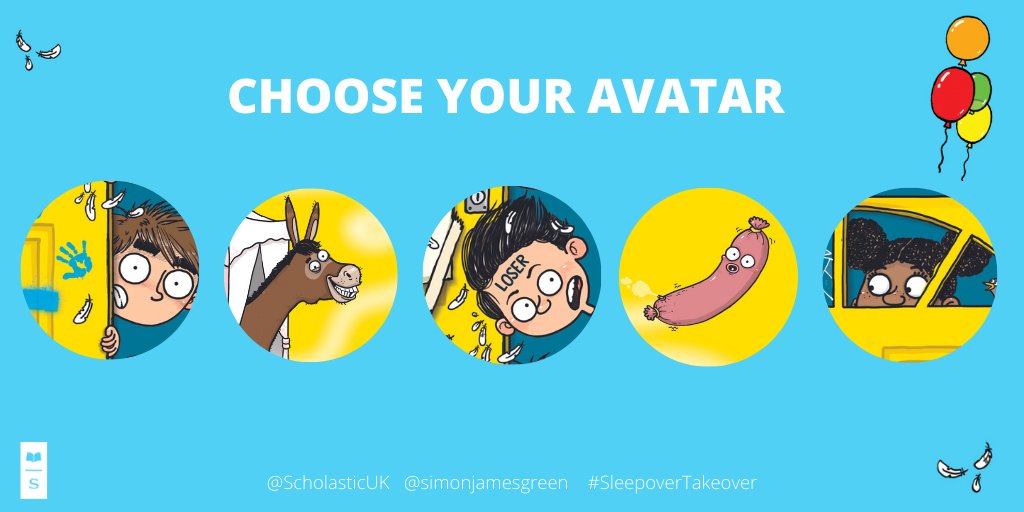 scholasticuk's tweet photo. There's some brilliant characters in Sleepover Takeover, from the brilliant main character Otis (who wakes up with no memory!) to his best friend Jagger, and even a donkey and some inflatable sausages!
Which one are you picking?
@simonjamesgreen #SleepoverTakeover https://t.co/aaRBipmNu3