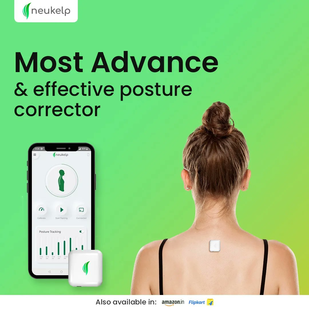 Neukelp is not only the best posture corrector but it comes with the most advance app to handle your activities on daily basis. 📱

#WednesdayMotivation #Wednesdayvibe