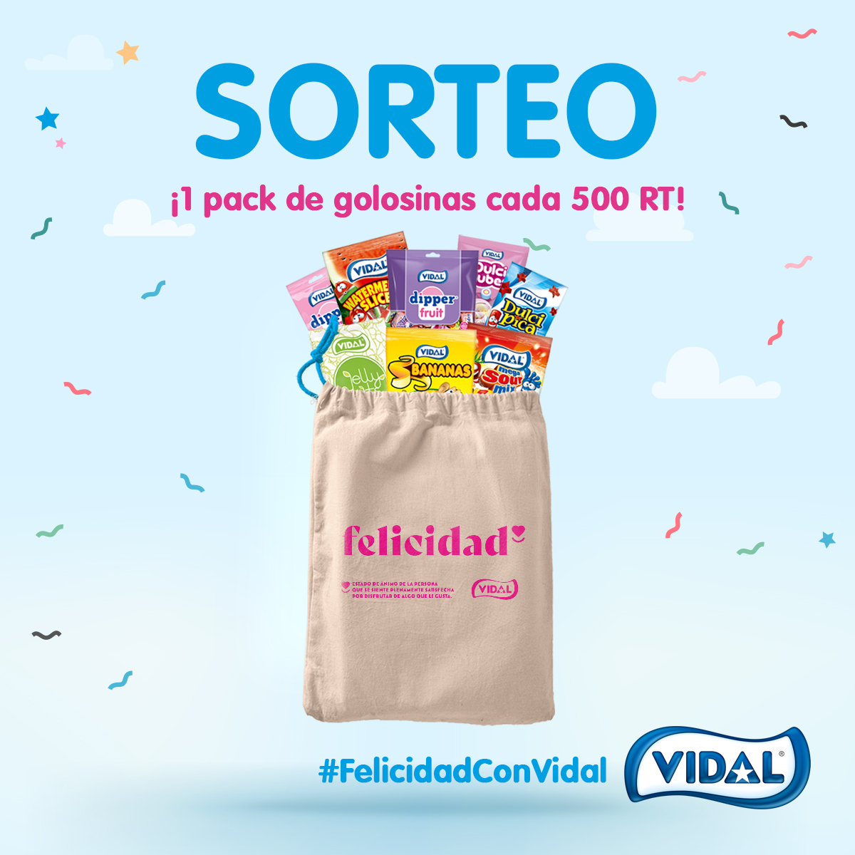 Vidal_Golosinas's tweet photo. 🎁¡SORTEO!🎁

Ponemos en juego 1 pack de chuches, pero también... 

🔥Añadimos otro lote MÁS cada 500 RT🔥 

👉Síguenos, RT🔃 y FAV ❤ a este tuit. 
👉Menciónanos y tuitea con #FelicidadConVidal

*Activo hasta el 14/01/22 a las 13.00 horas. https://t.co/FWmN9w2h40
