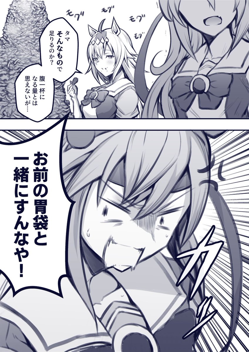 未知の領域に挑戦するタマモクロス(再掲)
#ウマ娘 