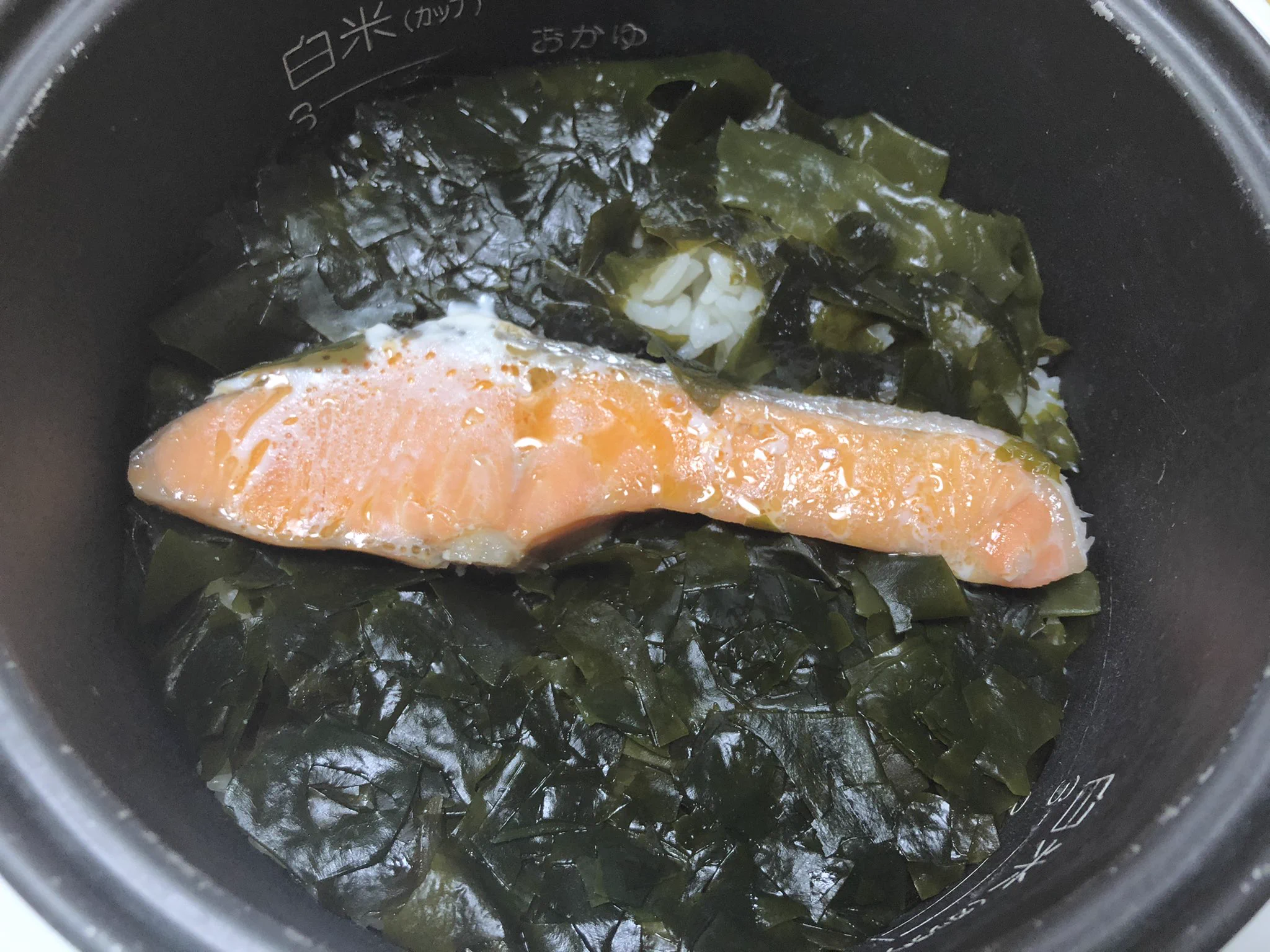 鮭わかめご飯を作ろう！！炊飯器だけで調理できるお手軽一品！！
