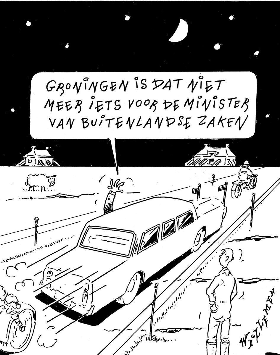 #Dewinkelhaak 7e Jaargang #Dagelijkseblog + #Cartoon ( 114 ) :
#verdubbeling van #degaswinning en de befaamde #kinderhartchirurgie van het #UMCG gewoon sluiten. Wat wil dat zeggen?  Dat #Groningen voor #Den Haag nog steeds gewoon  #buitenland is. Lees: facebook.com/kees.willemen92