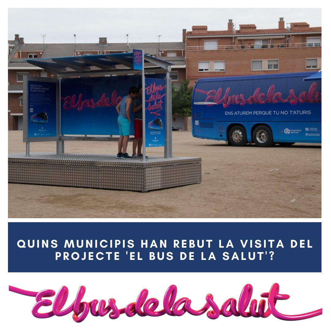 🗞️ Quins municipis han rebut la visita #elbusdelasalut?

➡️ L’any 2015, el “Bus de la Salut” va visitar 72 municipis lleidatans.
➡️  Cada any, #elbusdelasalut ha seguit movent-se pel territori.
➡️  Pots trobar el nostre calendari al web del projecte.