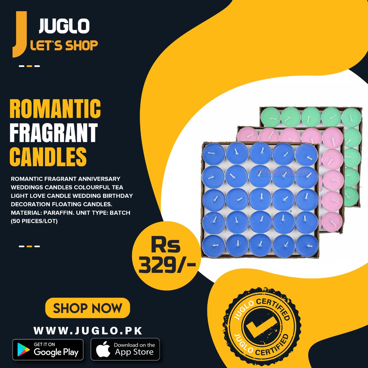 Light Up Your Moments with These Beautiful Candles...
And a Great Choice For Wedding & Birthday Party Decorations!!!
juglo.pk/romantic-fragr…
#juglopk #shopping #onlineshopping #candles #candlelight #decoration #decor #floatingcandles #decorationideas