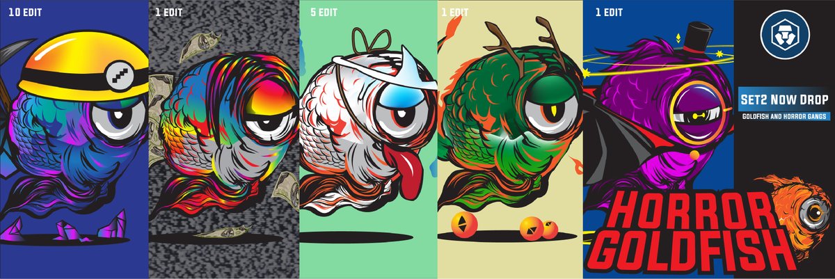 Now New Fish Set 2 
Thank you for your support🙏
#cryptonft #NFTCommunity  #NFTs  #CRO
crypto.com/nft/collection…