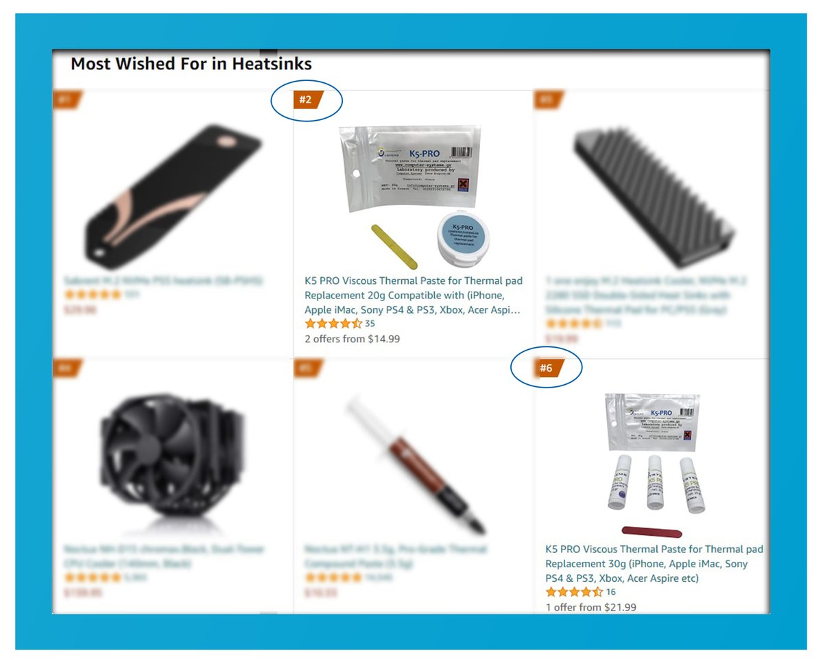 cslabs's tweet image. ℹ️ Two versions of K5 PRO in 6 top Amazon most wished products in their category. If you wish it you can have it!

🌍 computer-systems.gr
☎️ 2310 672 799
👣 Επισκεφθείτε το κατάστημά μας, Ίωνος Δραγούμη 46.

#Computer_Systems #CSLabs  #Repair #CS_Flux #K4_Pro #K5_Pro  #Kryo33