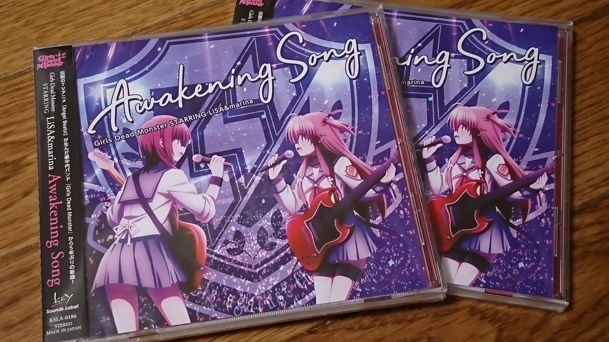 ガルデモの新曲CD届いたー🎸 令和にガルデモの新曲が聴けるなんて