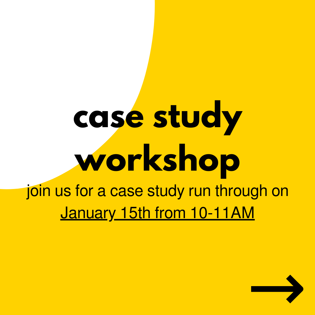 FreshSight's tweet photo. Join us on Jan 15th for a case study workshop! We'll help you solve them and give you time to ask the Management Team any questions.
Please note this is an online event and you must sign up at the registration link on the event page to receive your invite: https://t.co/j0cJ5dW4gT https://t.co/I5EwTflXNq
