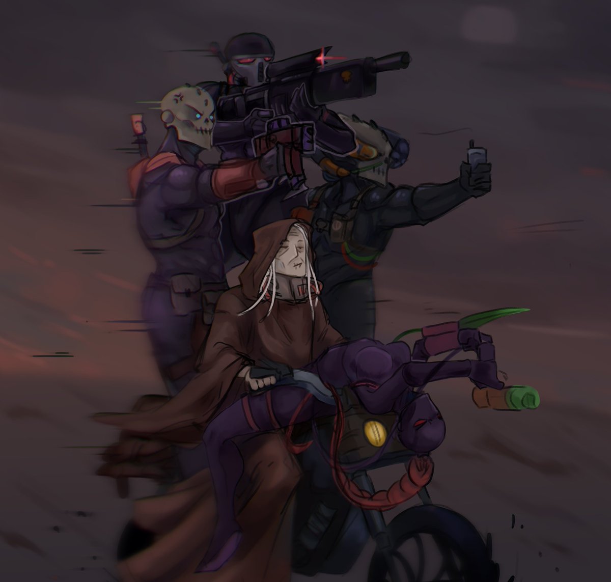 Crowe64608728's tweet photo. I don't who's is the artist of this art, but he is a genius!!
#warhammer40k #OfficioAssassinorum #CallidusAssassin #VindicareAssassin
#EversorAssassin #CulexusAssassin #Malcador https://t.co/HpFjZa5JfC