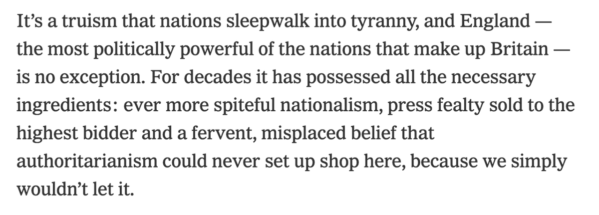 rcolvile's tweet photo. Even by the @nytimes's standards, this is extraordinary. Basically accusing Johnson of being Putin/Erdogan, on the front page of its international edition. https://t.co/tFLpD1TFiA https://t.co/Zn96eMcGCs