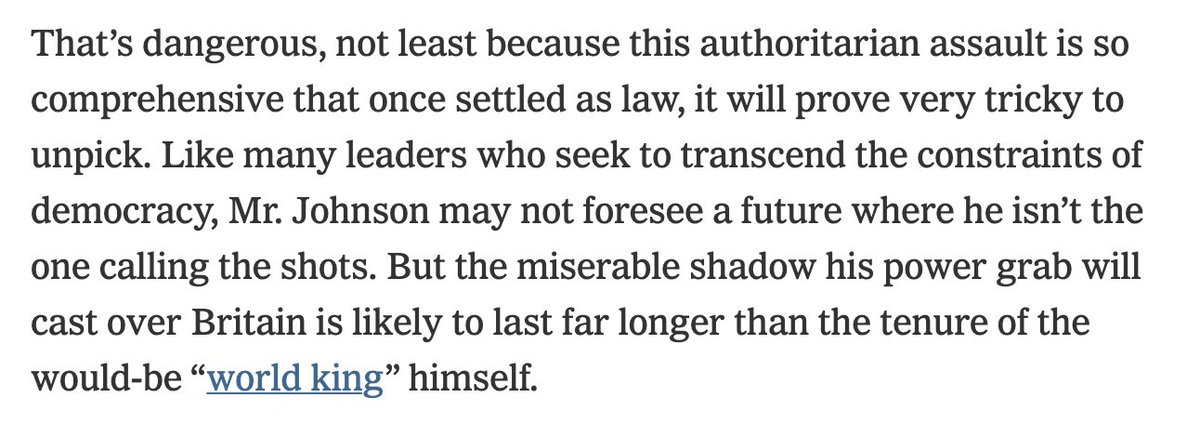 Robert Colvile (@rcolvile) on Twitter photo Even by the <a href="/nytimes/">The New York Times</a>'s standards, this is extraordinary. Basically accusing Johnson of being Putin/Erdogan, on the front page of its international edition. nytimes.com/2022/01/10/opi… Even by the <a href="/nytimes/">The New York Times</a>'s standards, this is extraordinary. Basically accusing Johnson of being Putin/Erdogan, on the front page of its international edition. nytimes.com/2022/01/10/opi…