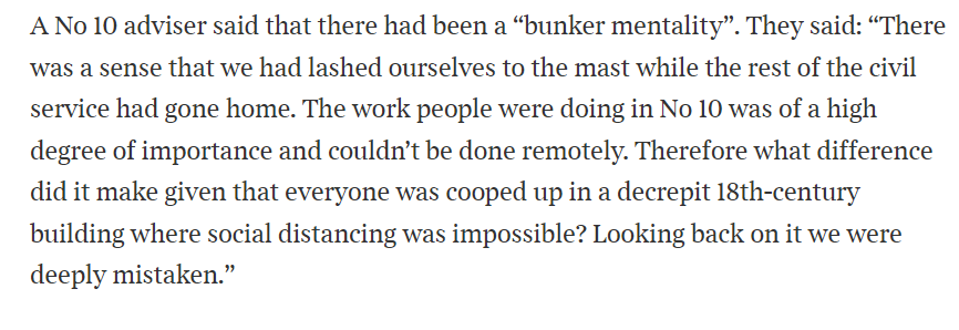 The rest of the civil service had gone home? So the work that officials in HMRC were doing to stand up the furlough scheme - from spare rooms and kitchen tables with home schooling kids or caged toddlers round their ankles...that wasn't of high importance?