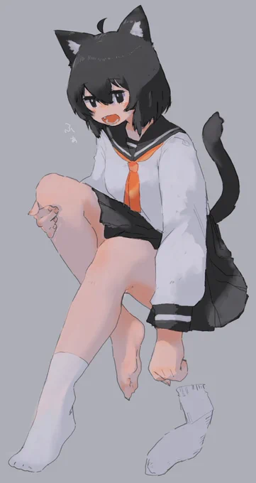 昨日描いた絵に色塗り
 #オリジナル 