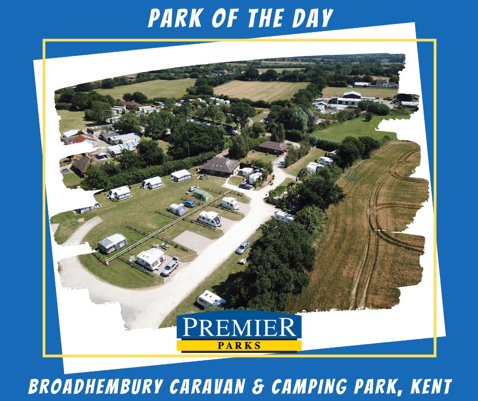 ⭐ PARK OF THE DAY ⭐
<a href="/Broadhembury1/">Broadhembury</a>, Ashford, Kent
3 reasons why we love it
💚 Seperate adults only area with own facilities
💚 Fully serviced pitches in landscaped gardens
💚 Open all year for exploring Kent year-round
Find out more: bit.ly/3EjaEd1