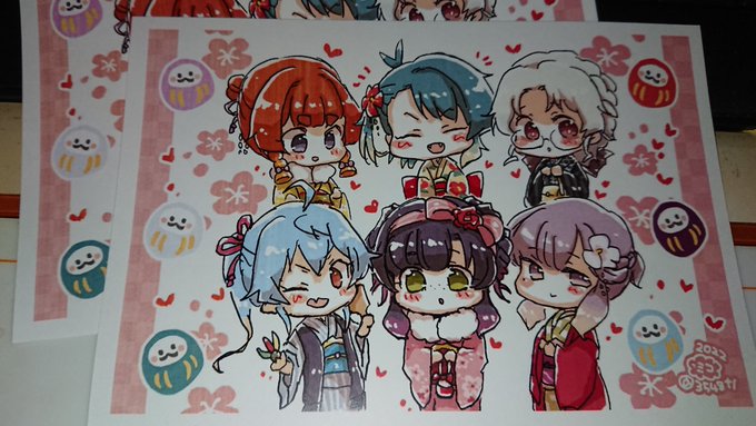 帰りにミコさんのセブンでプリントしてきた。PCの前に飾らせて頂きます🙏

ん～～～可愛い😊 