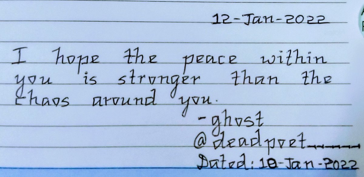 #InspiringTweets
@deadpoet______ Good one 👏