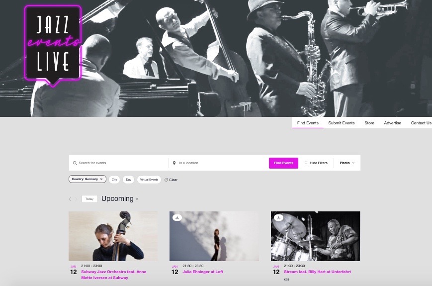 Jazz Events Live (@jazzeventslive) on Twitter photo Tonight in Cologne and Munich (DE): Subway Jazz Orchestra feat. Anne Mette Iversen at Subway
Julia Ehninger at Loft with Florian Herzog <a href="/floherz/">Florian Herzog</a> (bass, synthesizer) and Jan Philipp (drums)
"Stream" feat. Billy Hart with <a href="/joristeepe/">Joris Teepe</a> <a href="/florianwebr/">Florian Weber</a> at <a href="/JazzclubUnterfa/">Jazzclub Unterfahrt</a> (+streaming) Tonight in Cologne and Munich (DE): Subway Jazz Orchestra feat. Anne Mette Iversen at Subway
Julia Ehninger at Loft with Florian Herzog <a href="/floherz/">Florian Herzog</a> (bass, synthesizer) and Jan Philipp (drums)
"Stream" feat. Billy Hart with <a href="/joristeepe/">Joris Teepe</a> <a href="/florianwebr/">Florian Weber</a> at <a href="/JazzclubUnterfa/">Jazzclub Unterfahrt</a> (+streaming)