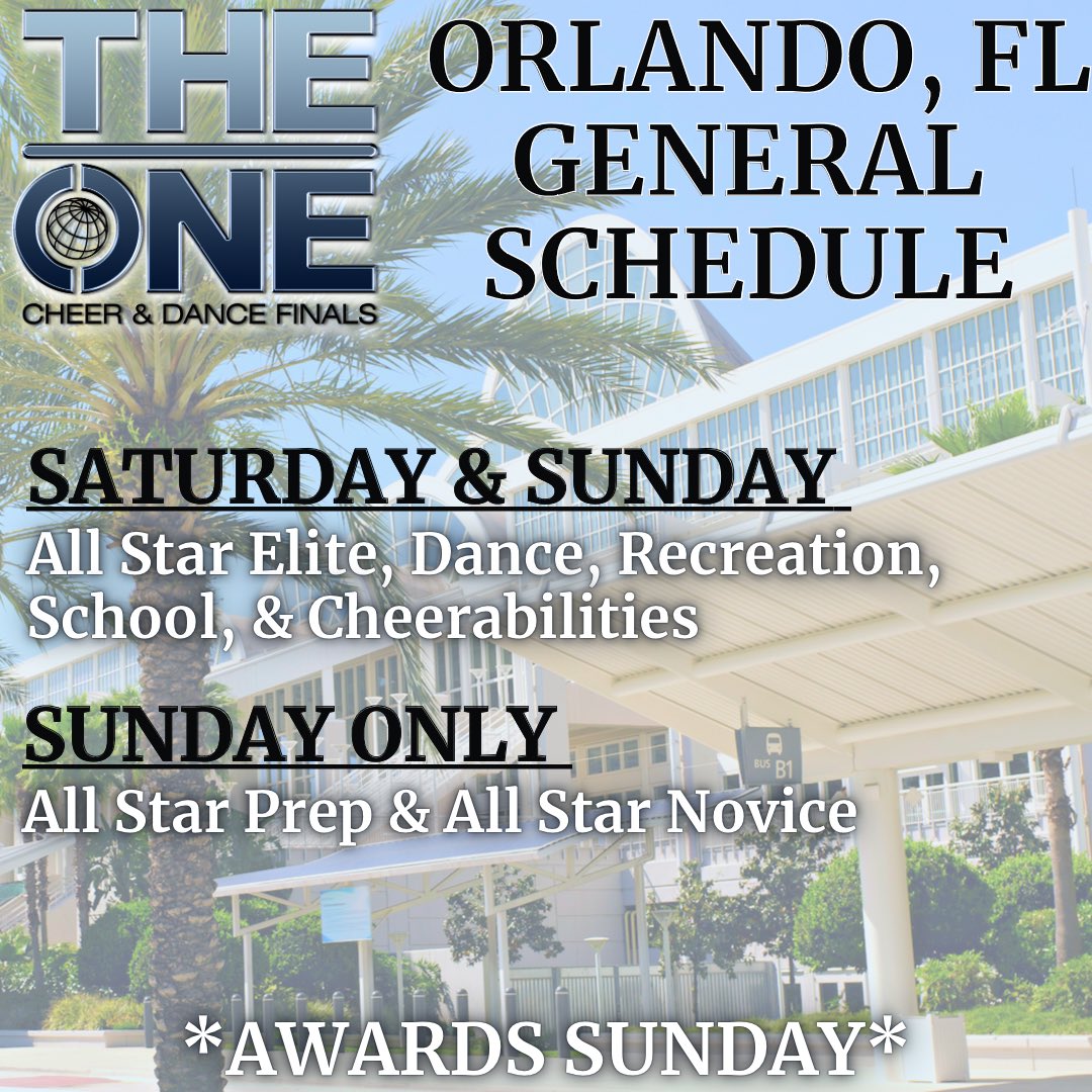 The One Finals in Orlando 2022 Schedule: #theonefinals2022