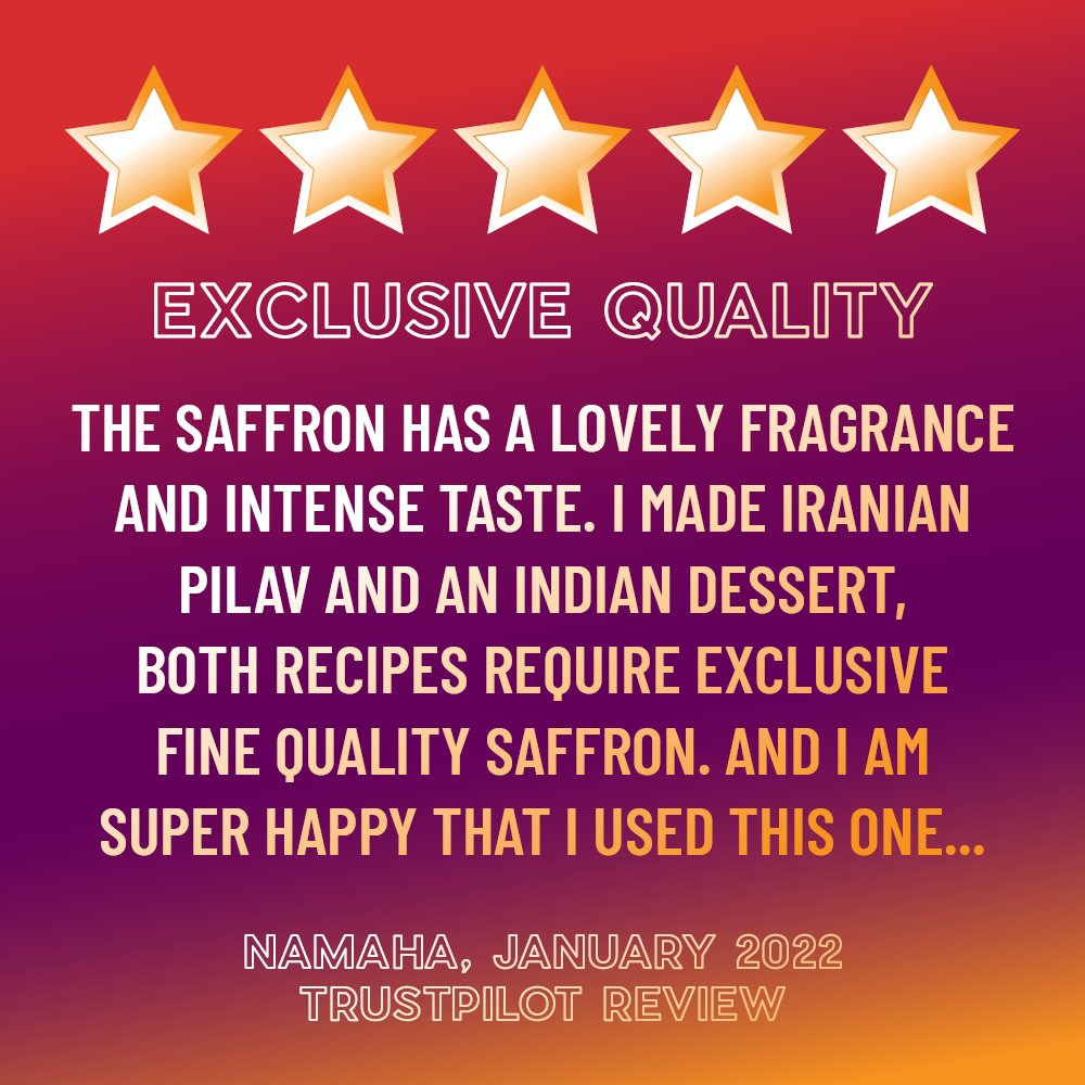 Exclusive quality that's exclusively available to everyone! 🏆
Counting our blessings with each and every review. Thanks so much Namaha for this review.⭐⭐⭐⭐⭐
Still not convinced? 😲
Told you so 🤷🏽: uk.trustpilot.com/review/mahbir.…

#Review #Spices #Saffron #Mahbir #Trustpilot