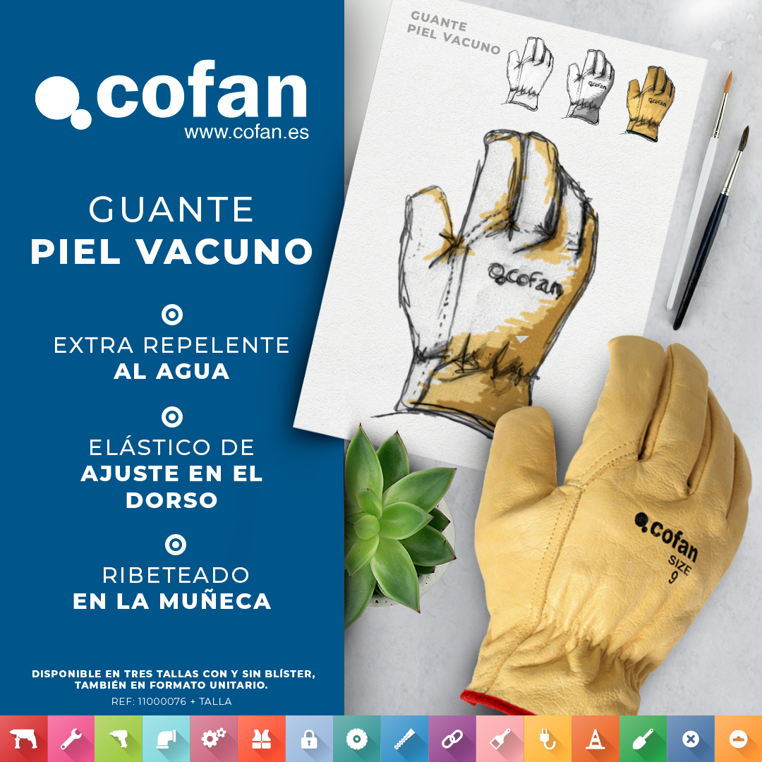 Los guantes de seguridad son equipos de protección que cubren parcial o totalmente la mano 🖐️, evitando quemaduras 🔥, cortes ✂, etc

En Cofan  tenemos una amplia gama de guantes🧤 de seguridad según la necesidad que tengas. 
cofan.es/es/categoria/5… 

#Cofan #ferretería