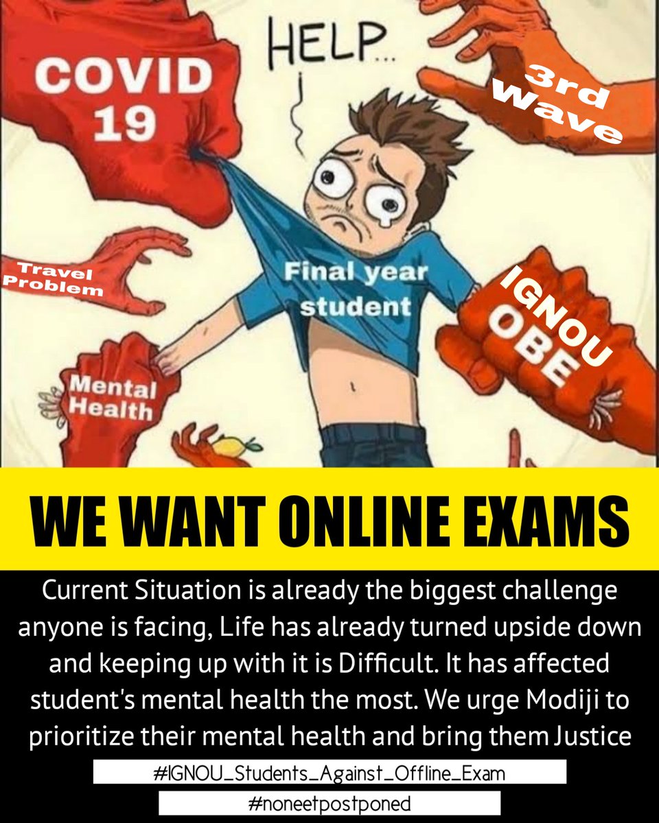 NaziaReza's tweet photo. #IGNOU_Students_Want_OpenBookExam https://t.co/eowEqhECbU