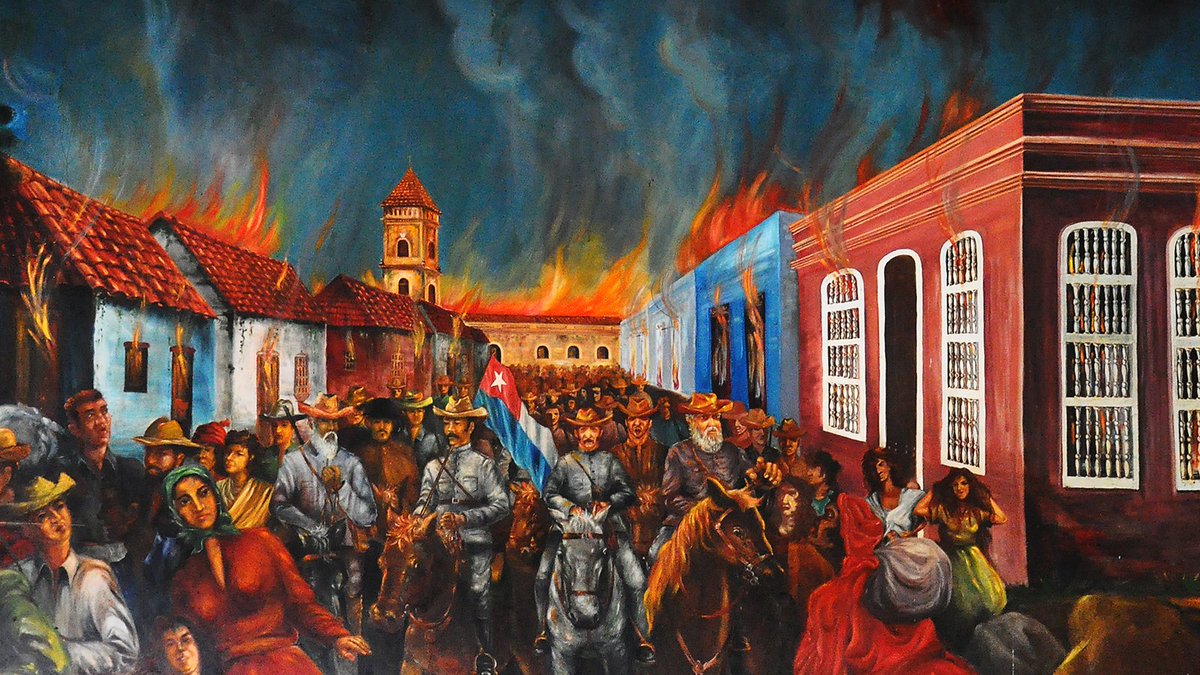 El #12DeEnero de 1869 en heroico acto, los bayameses incendiaron su ciudad antes de entregarla al yugo español. Hoy confirmamos que en #Cuba #SomosContinuidad de la tradición de lucha por conservar nuestra independencia.
#CubaVive