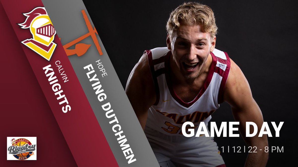 It's Game day! <a href="/CalvinMensBball/">Calvin Basketball</a> takes on rival Hope in a conference matchup in Van Noord Arena with tipoff set for 8pm! #gocalvin