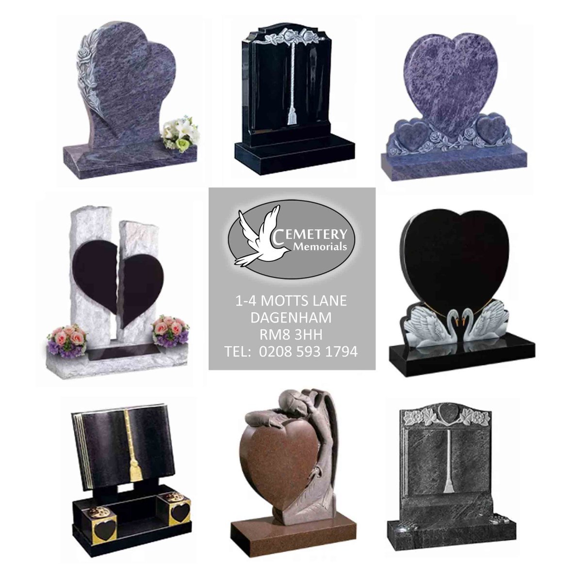 CemeteryMemoria's tweet photo. With over 30 years experience in the memorial industry you can be assured you are dealing with a company that knows exactly what they are talking about.

If you would like a chat about a new memorial or maybe some advice regarding an existing headstone, call us on 0208 593 1794. https://t.co/ta9b03jM3A