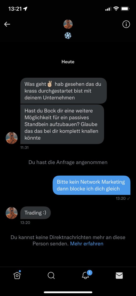JustVNTY's tweet photo. Aufs Profil geschaut -> MLM System 

Das dümmste was ihr mit eurem Geld machen könnt ist Daytrading mit wenig Kapital. Finger weg davon. Viel Zeit und Aufwand für wenig bis gar kein Profit. https://t.co/AsYHxg33XO