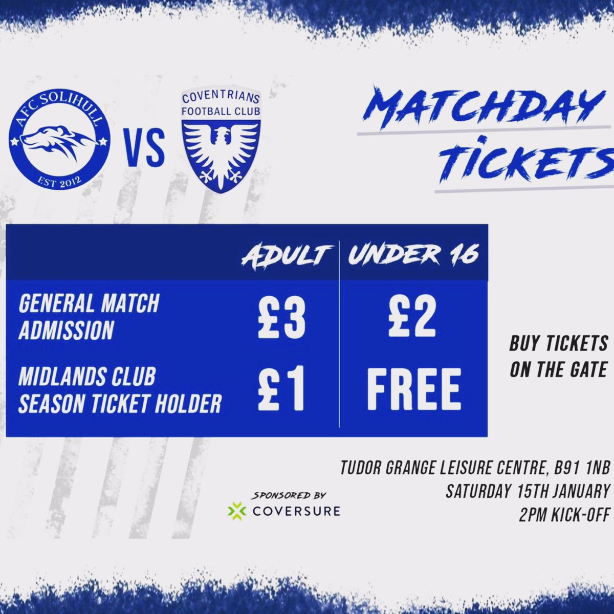AFC_Solihull's tweet photo. We are back in action with another big MFL game this weekend as we welcome Coventrians down to Tudor Grange Stadium 2.00pm KO  @MidlandLeague @NonLeaguePaper @NonLeagueCrowd @WMFootieScene @non_help https://t.co/YOYjWLl2WW