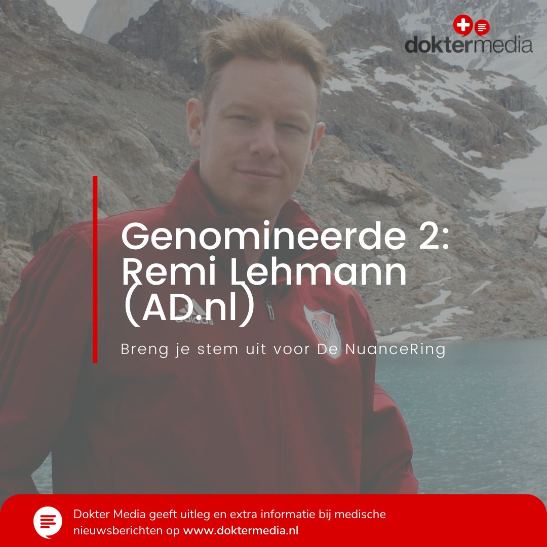 DokterMediaNL's tweet photo. Onze tweede genomineerde voor de NuanceRing is freelance journalist @remilehmann met het nieuwsbericht ‘"Grote doorbraak’ in onderzoek naar malariavaccin" op https://t.co/ye7FrKo0M2 en het Vlaamse @HLN_BE. Stem op https://t.co/wzempJvY4g #DeNuanceRing #doktermedia #medischnieuws https://t.co/yYY67syGIL