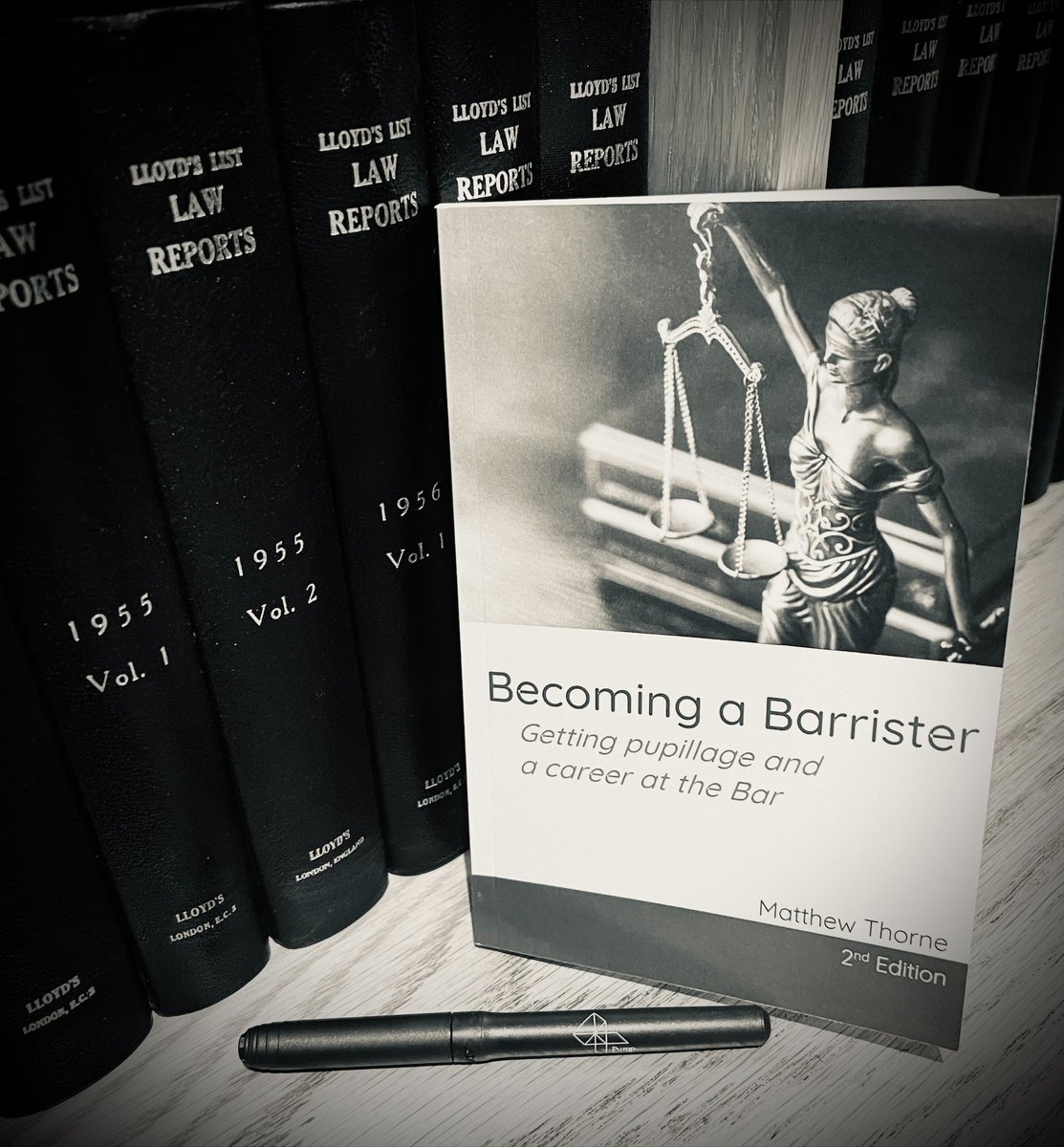 4PC barrister, Matthew Thorne, has published the second edition of his book "Becoming a Barrister: Getting pupillage and a career at the Bar". Find out more and purchase here amazon.co.uk/dp/B09PMFV7D6/…
