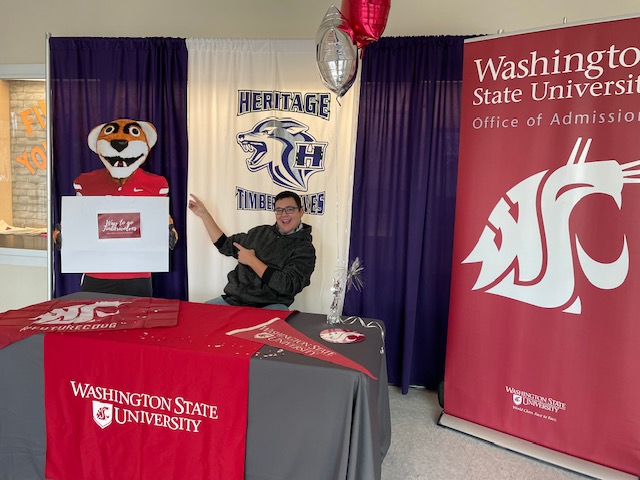 Butch is in the house!!!! <a href="/WSUPullman/">WSU Pullman</a> <a href="/WSUVancouver/">WSU Vancouver</a> Coug QuickStart <a href="/Heritage_HS/">Heritage High School</a>  #collegeapp #futureisnow