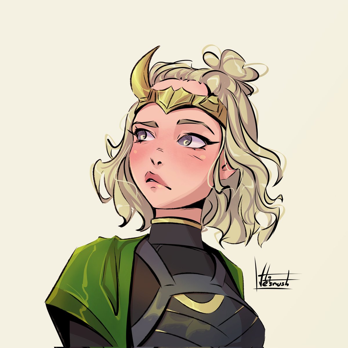 I realized that I've never made fanart of Sylvie 😬💚
#lokifanart #loki #sylvie #sylvielaufeydottir  #mcufanart #timevarianceauthority #lokilaufeyson #lokivariant