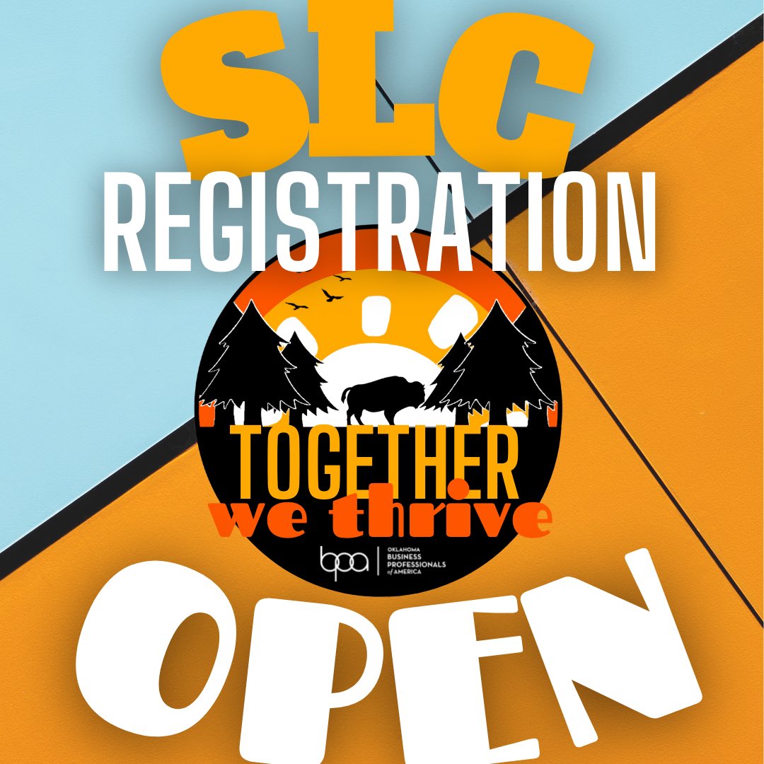 OklaBPA's tweet photo. State Leadership Conference Registration is open! Visit our website for more information. We can’t wait to see you soon OK BPA! https://t.co/mDwQ4j0xTH