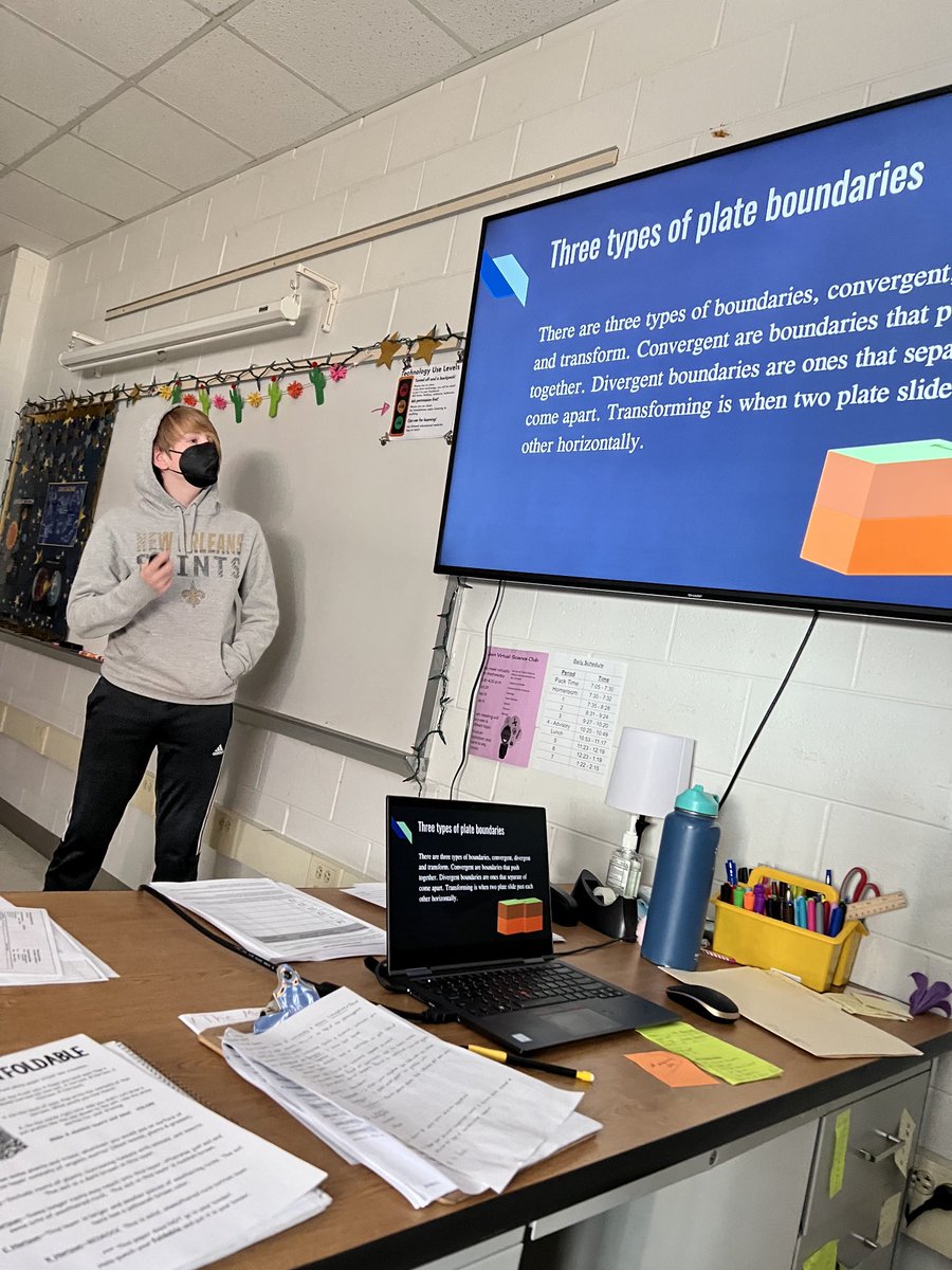 FrenierDenise's tweet photo. Look at these 6th Grade leaders teaching plate tectonics and how they affect our world. Proud moment! ⁦@CCMMSRedwolves⁩ #OurDen https://t.co/us1o37FCJv