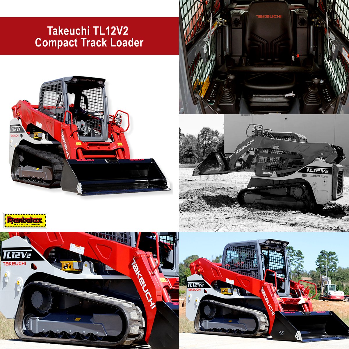 Rentalex's tweet photo. Takeuchi's TL12V2 offers a vertical lift loader arrangement and delivers one of the most advanced and well-engineered compact track #loaders on the market today. Please call #Rentalex at (813)971-9990 to book the #Takeuchi #TL12V2 track loader. https://t.co/0N5CTnpaSb https://t.co/8mOOA0lMEa