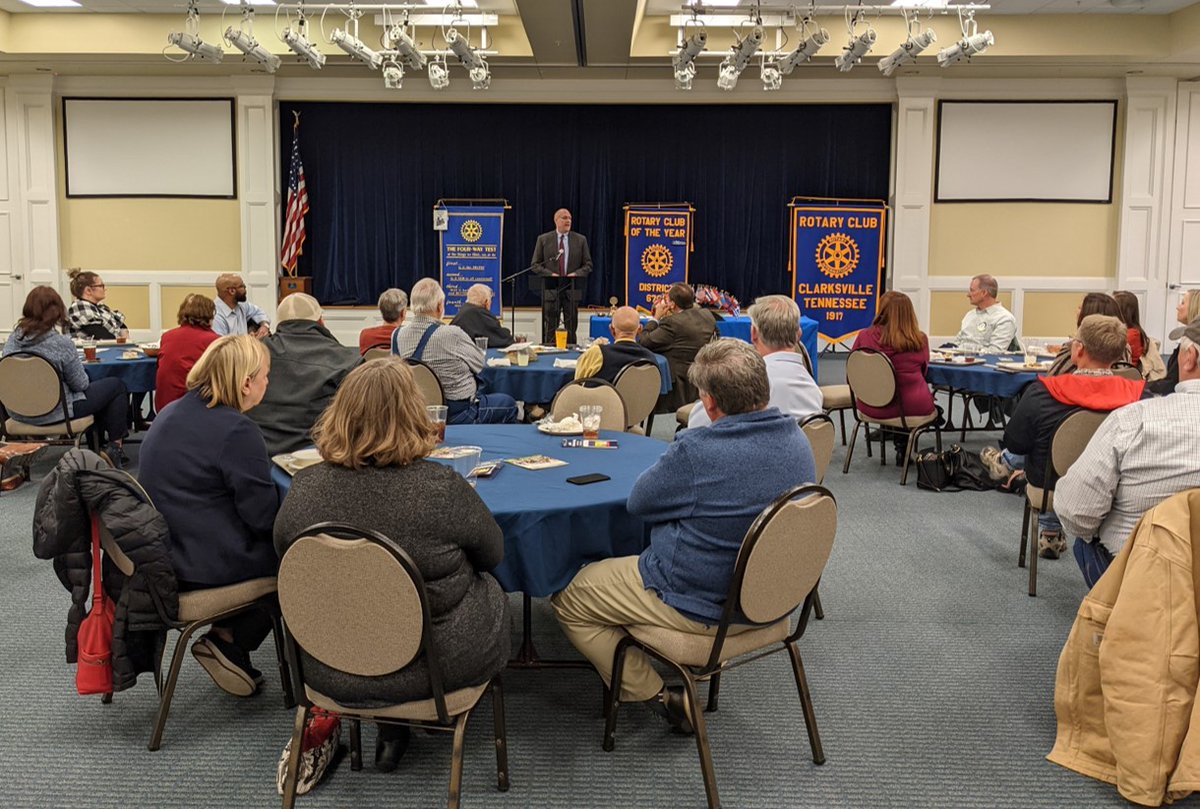 The better we know our communities, the better we can protect them. #FBINashville ASAC Matt Foster spent time in Clarksville over the past few months and provided community awareness presentations to Clarksville Civitan, Clarksville Rotary Club, & Clarksville Young Professionals.